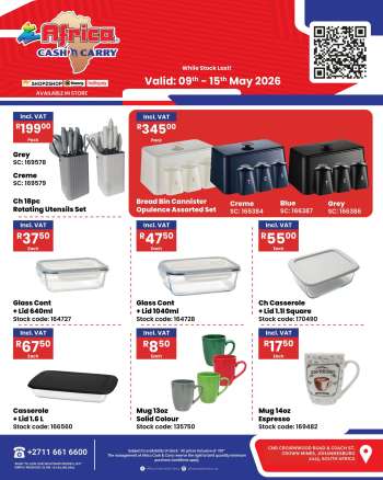 Africa Cash & Carry catalogue  - 09/05/2026 - 15/05/2026.