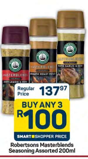 Robertsons Masterblends Seasoning Assorted 200ml