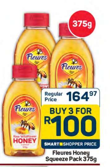 Fleures Honey Squeeze Pack 375g