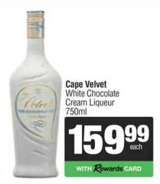 Cape Velvet White Chocolate Cream Liqueur