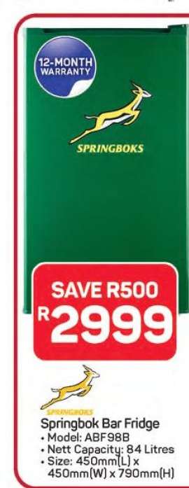 Springbok Bar Fridge