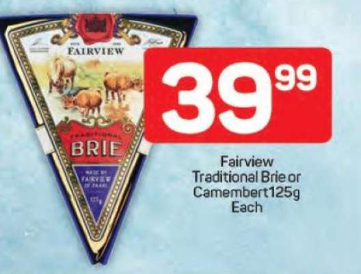 Fairview Traditional Brie or Camembert 125g