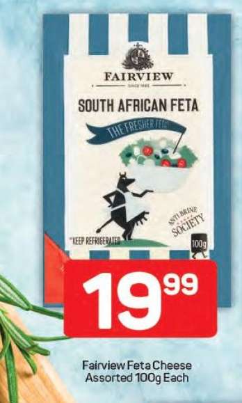 Fairview Feta Cheese Assorted 100g Each