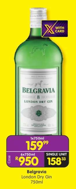 Belgravia London Dry Gin 750ml