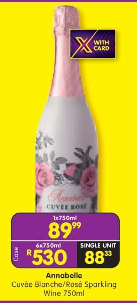 Annabelle Cuvée Blanche/Rosé Sparkling Wine 750ml