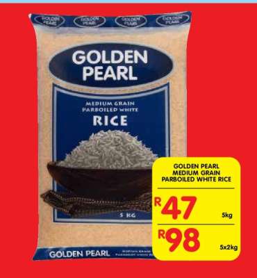 GOLDEN PEARL MEDIUM GRAIN PARBOILED WHITE RICE