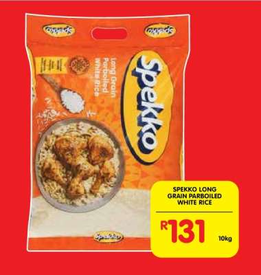 SPEKKO LONG GRAIN PARBOILED WHITE RICE