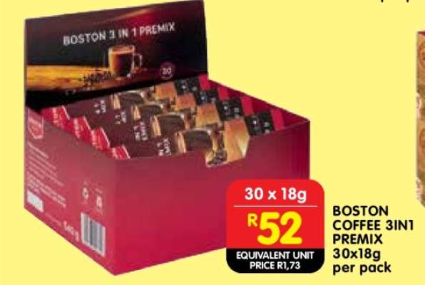 BOSTON COFFEE 3IN1 PREMIX