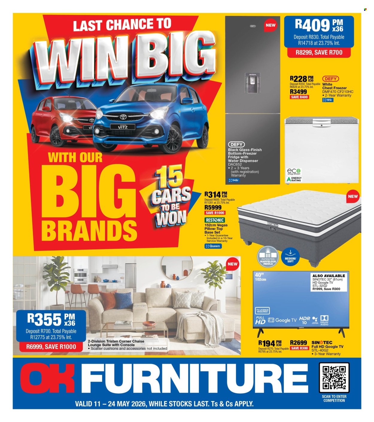 OK Furniture specials - 11/05/2026 - 24/05/2026. Page 1