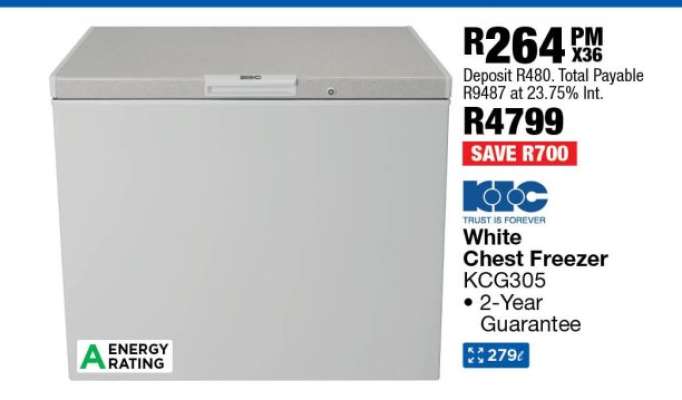 White Chest Freezer