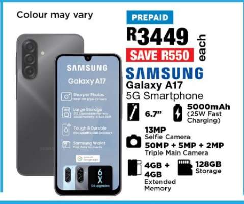 Samsung Galaxy A17 5G Smartphone