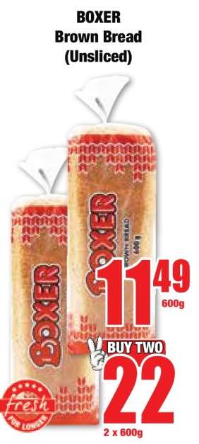 BOXER Brown Bread (Unsliced)