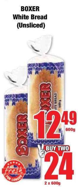 BOXER White Bread (Unsliced)