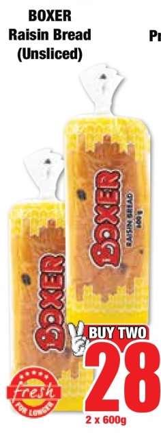 BOXER Raisin Bread (Unsliced)