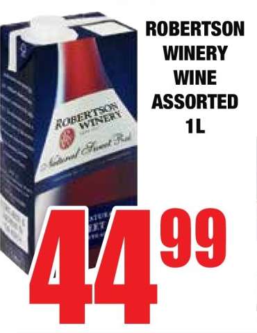 ROBERTSON Winery Wine Assorted 1L