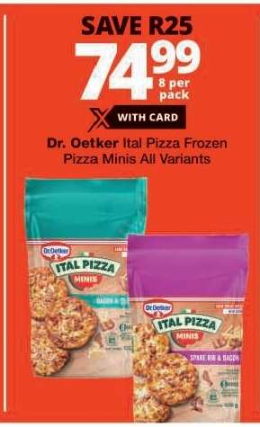 Dr. Oetker Ital Pizza Frozen Pizza Minis All Variants