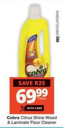 Cobra Citrus Shine Wood & Laminate Floor Cleaner