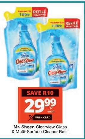 Mr. Sheen Clearview Glass & Multi-Surface Cleaner Refill