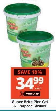 SUPER BRITE PINE GEL ALL PURPOSE CLEANER