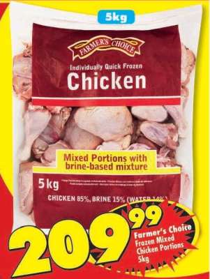 Farmer's Choice Frozen Mixed Chicken Portions 5kg