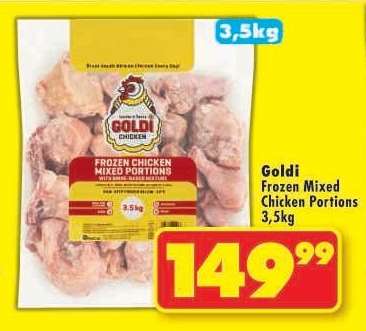 Goldi Frozen Mixed Chicken Portions 3.5kg