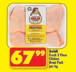 GOLDI FRESH 5-PIECE CHICKEN BRAAI PACK