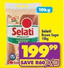 SELATI BROWN SUGAR 10kg