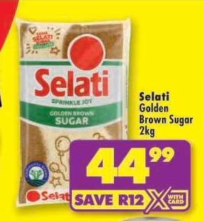 Selati Golden Brown Sugar 2kg
