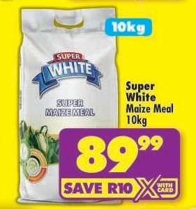 Super White Maize Meal 10kg