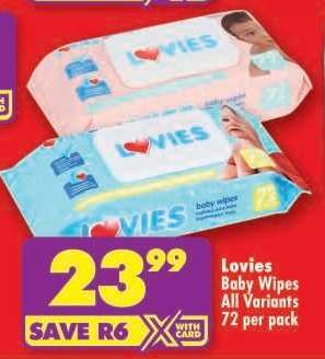 Lovies Baby Wipes All Variants