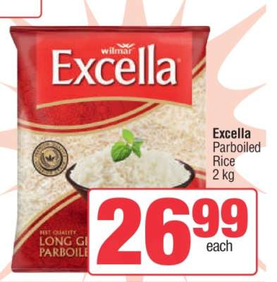 Excella Parboiled Rice 2 kg