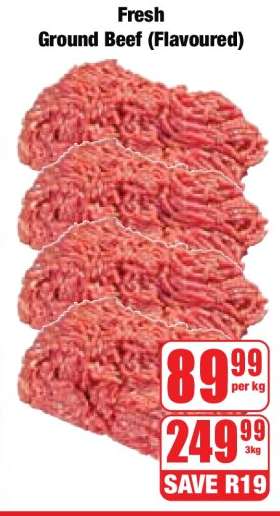 Fresh Ground Beef (Flavoured)