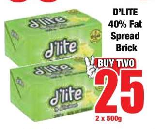 D'LITE 40% Fat Spread Brick