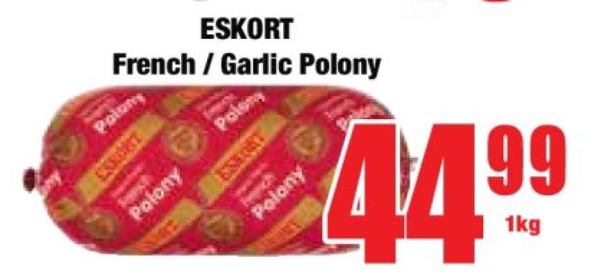 Eskort French/Garlic Polony