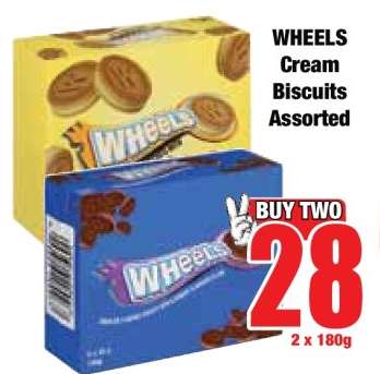 WHEELS Cream Biscuits Assorted