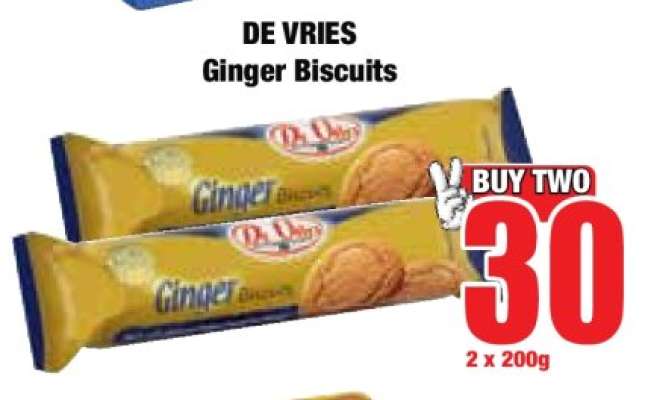 De Vries Ginger Biscuits