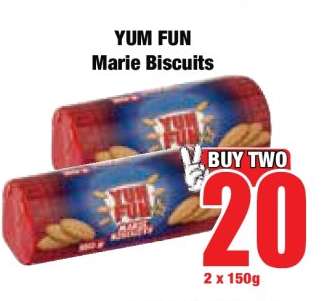 YUM FUN Marie Biscuits