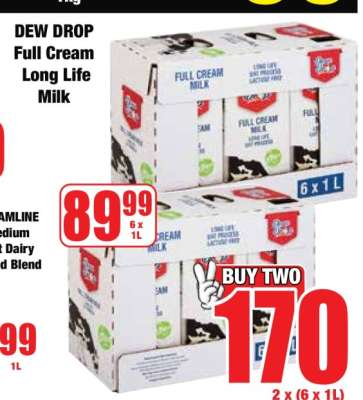DEW DROP Full Cream Long Life Milk