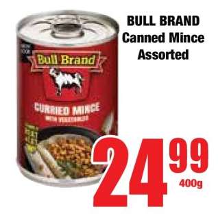 BULL BRAND Canned Mince Assorted