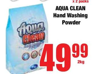 AQUA CLEAN Hand Washing Powder