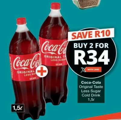 Coca-Cola Original Taste Less Sugar Cold Drink