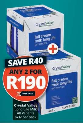 CRYSTAL VALLEY LONG LIFE MILK