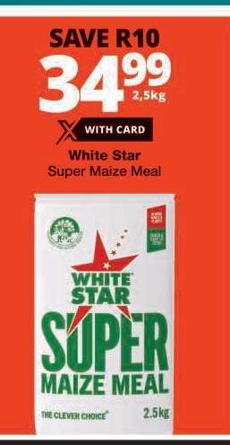 WHITE STAR SUPER MAIZE MEAL