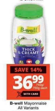 B-well Mayonnaise All Variants