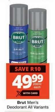 Brut Men's Deodorant All Variants