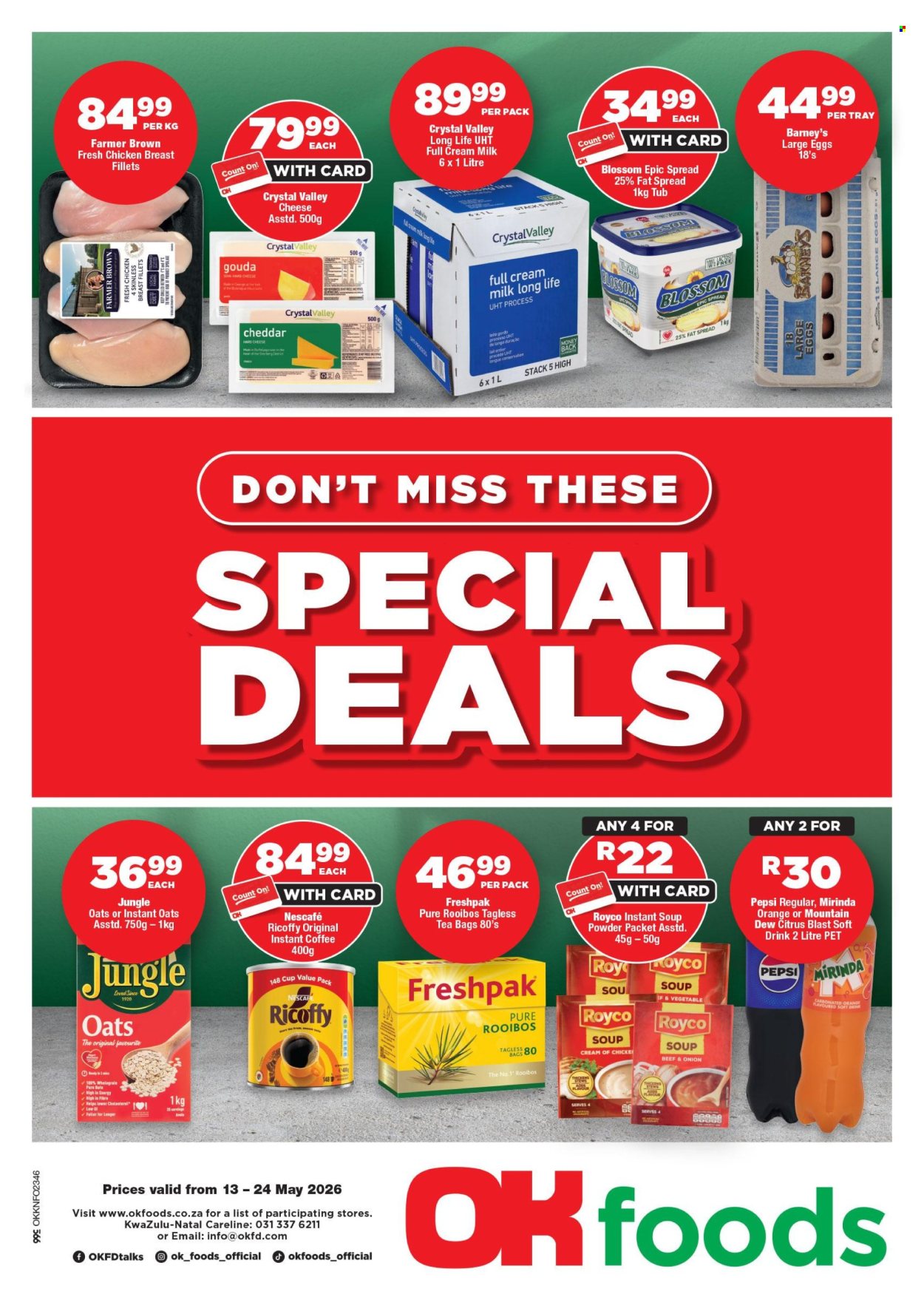 OK Foods specials - 13/05/2026 - 24/05/2026. Page 1