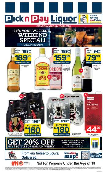 Pick n Pay catalogue  - 14/05/2026 - 17/05/2026.