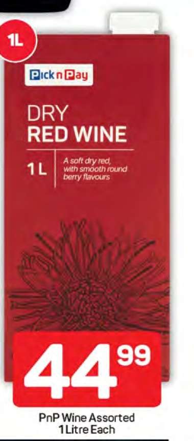 PnP Wine Assorted 1 Litre Each