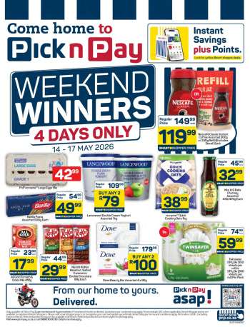 Pick n Pay catalogue  - 14/05/2026 - 17/05/2026.