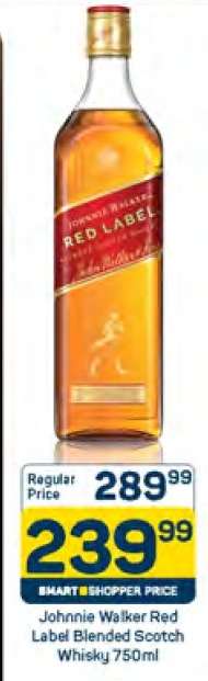 Johnnie Walker Red Label Blended Scotch Whisky 750ml